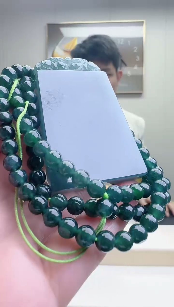 颈饰未镶嵌翡翠天然A货翡翠  多样性随机发其一