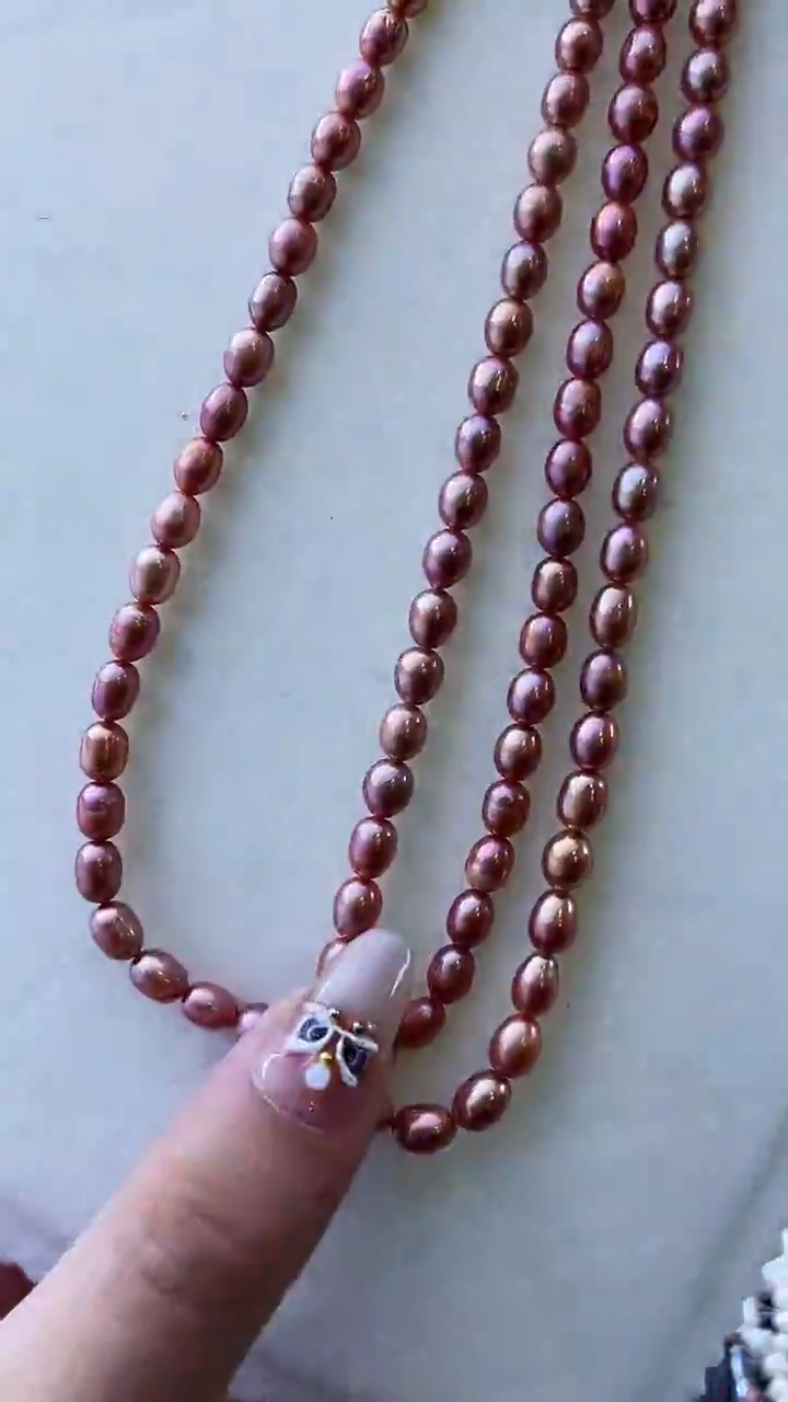 【闪购商品】淡水珍珠项链银S925镶嵌777