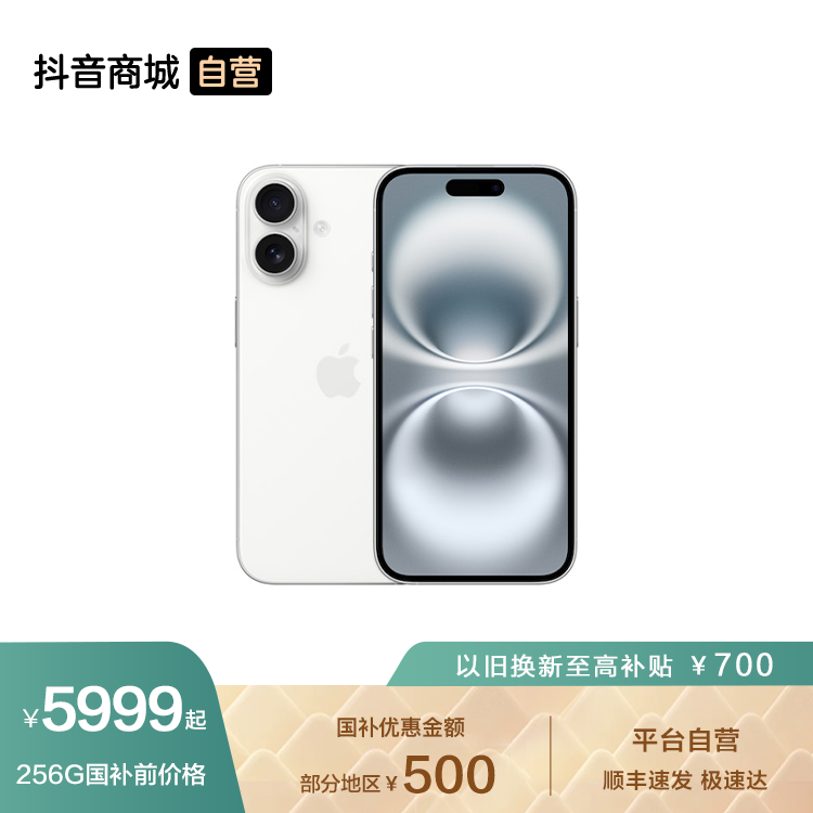 【iPhone 16 256G】国家补贴 iPhone 16 手机 A18 芯片 
