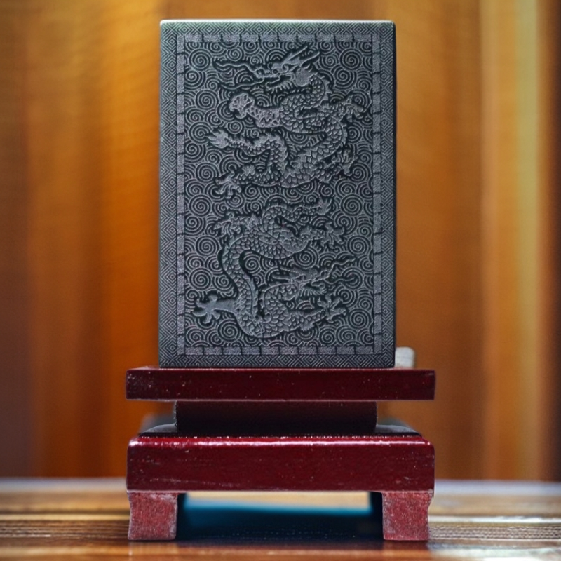 【抖音质检发货出具证书正品保真】一公斤天然和田玉青玉+龙凤牌