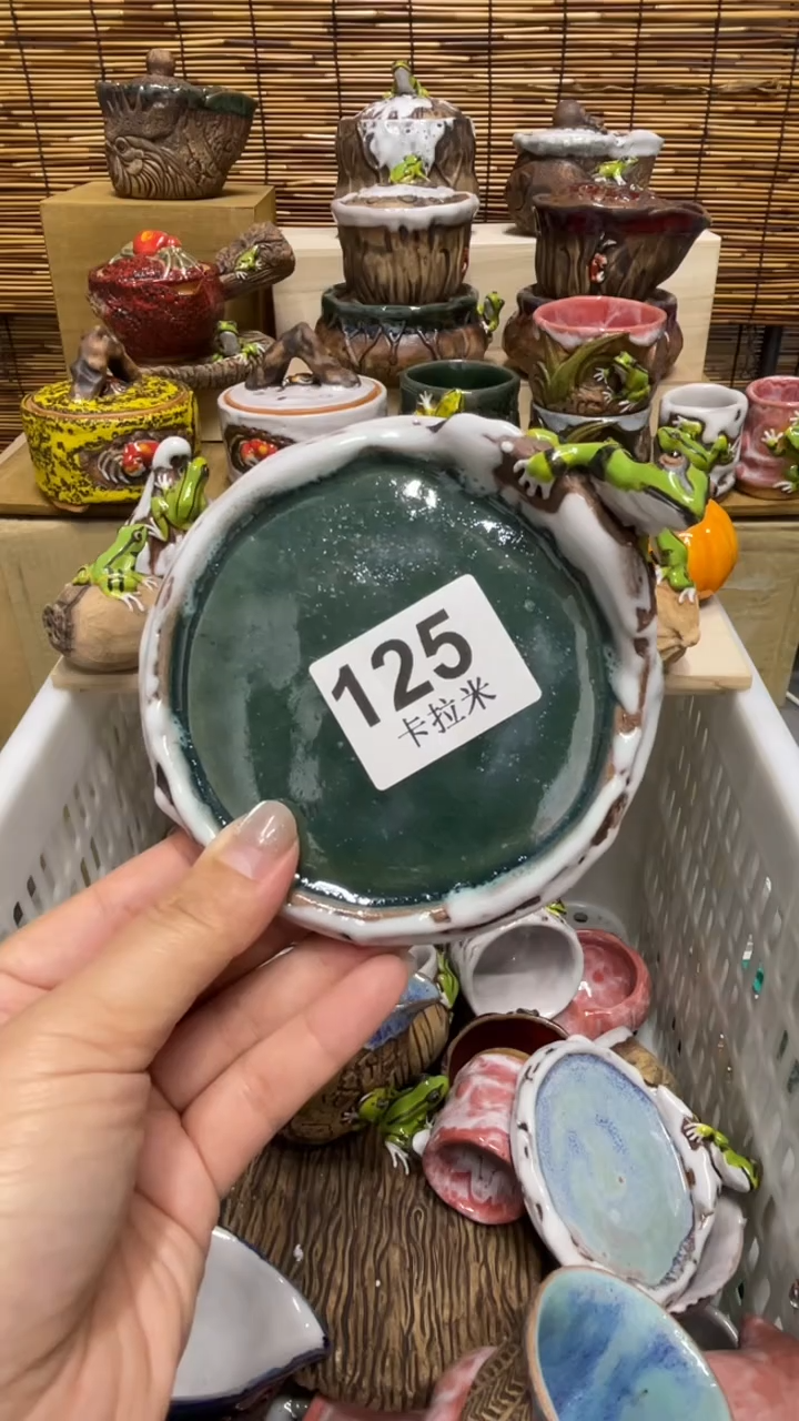 木*125精美粗陶手工柴烧