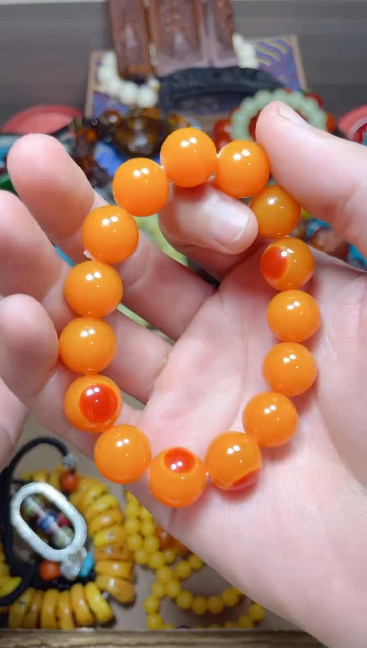 未镶嵌琥珀手链点击链接下单即可