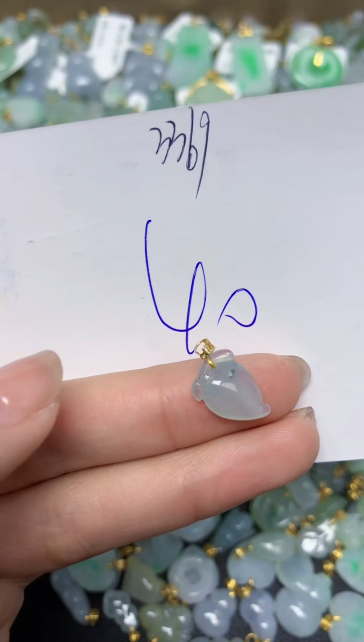 【闪购商品】翡翠颈饰18K金镶嵌 天然翡翠A货