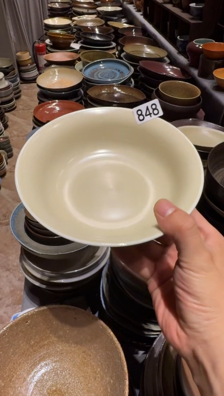 瓷片848 酷金反口盘1个  