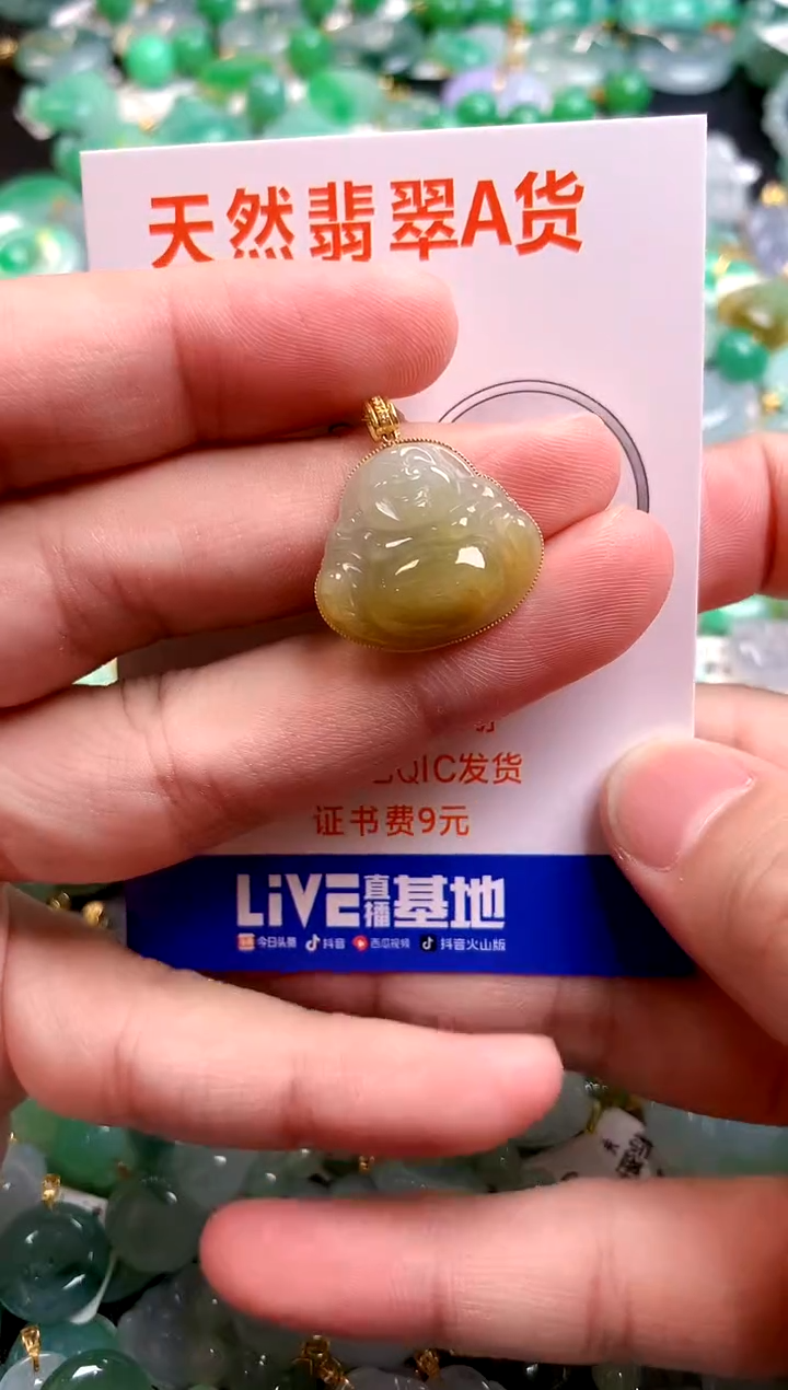 颈饰18K金镶嵌翡翠0416243919