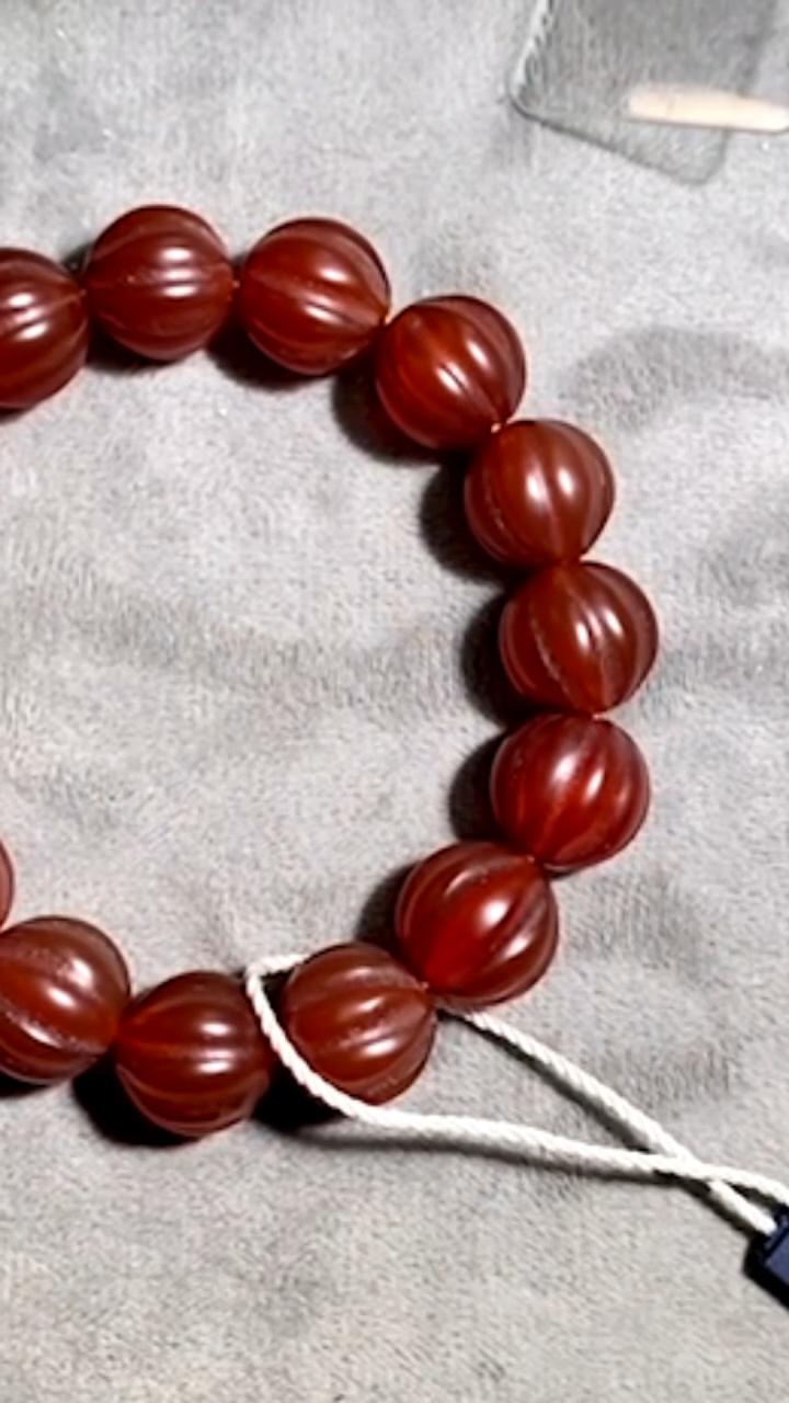 【闪购商品】铜玛瑙瓜棱珠手串 福源堂 W