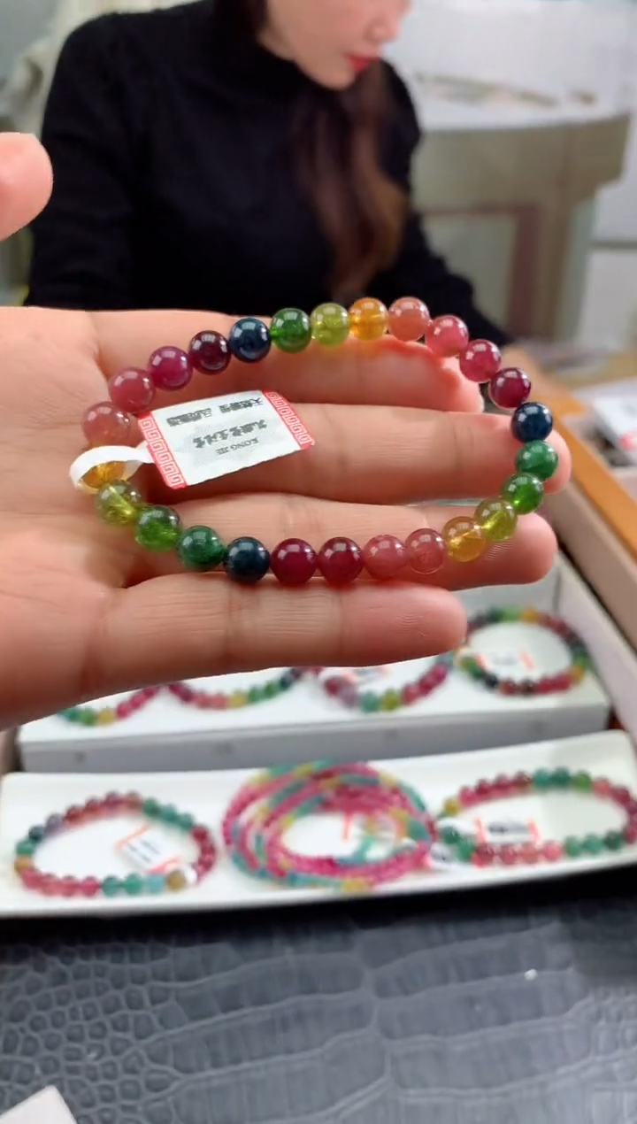 【闪购商品】碧玺手串未镶嵌多样性发一条