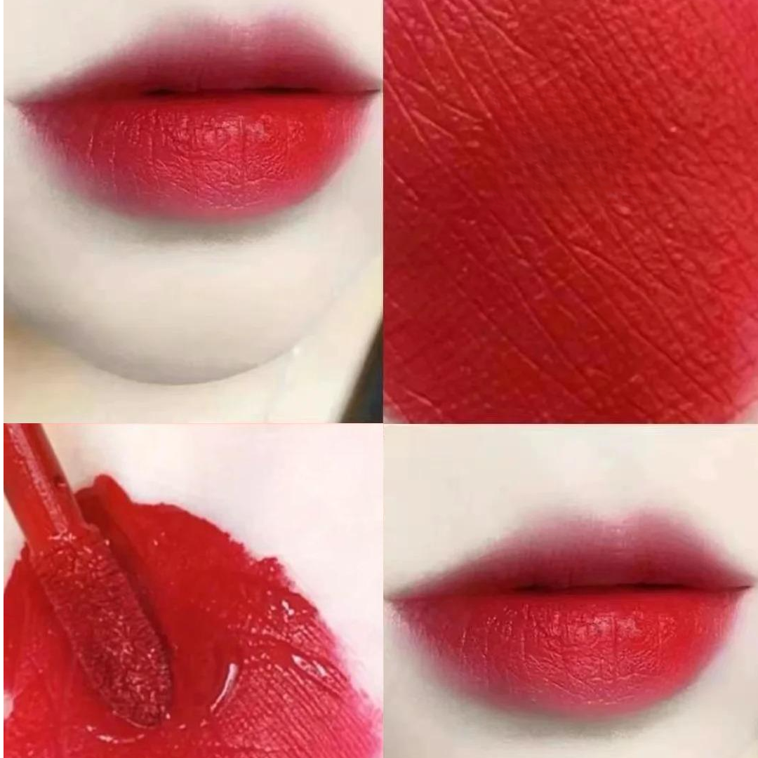 薄涂玫红，厚涂一看就是很贵的正红色400唇釉3.5ml