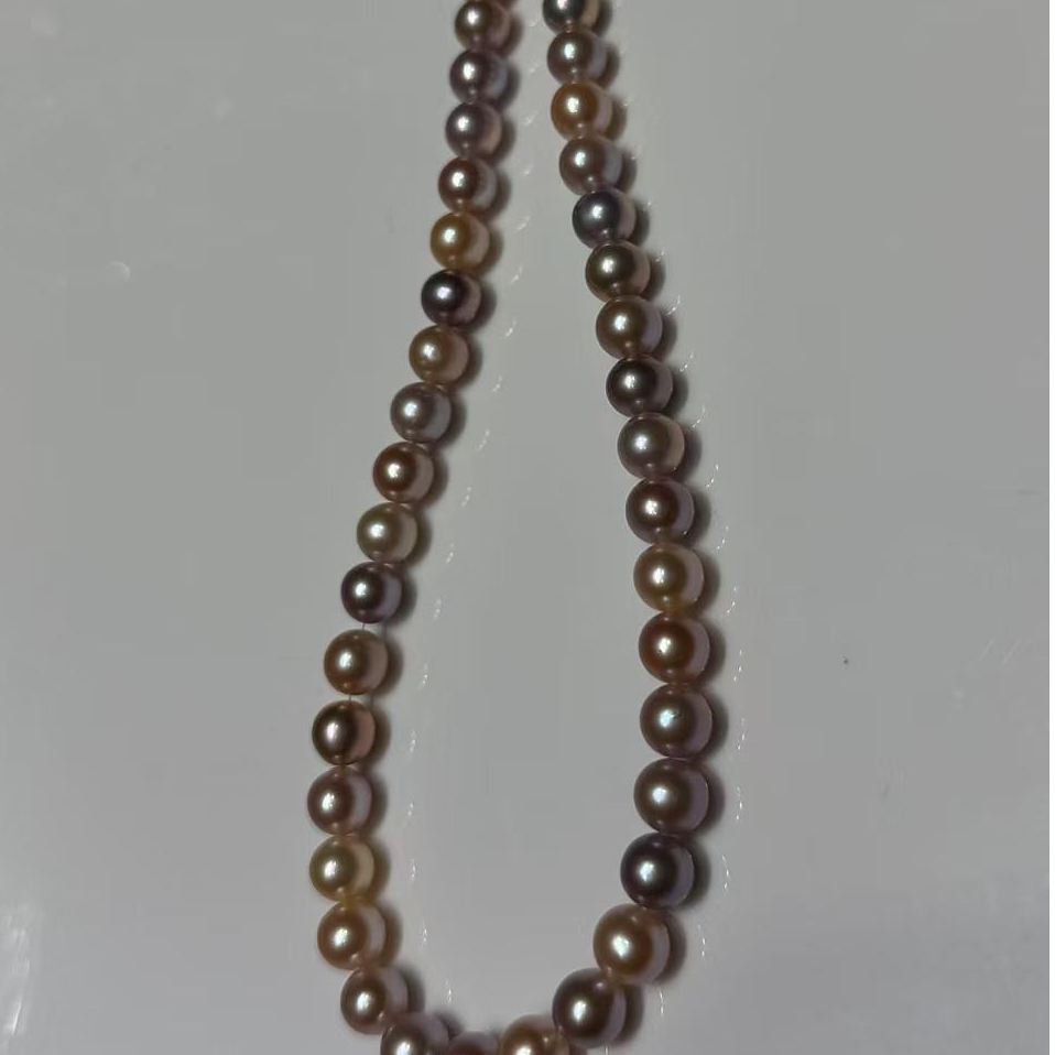 【晓怡精选】天然淡水珍珠 糖果色6-7mm 减龄 时尚 个性款