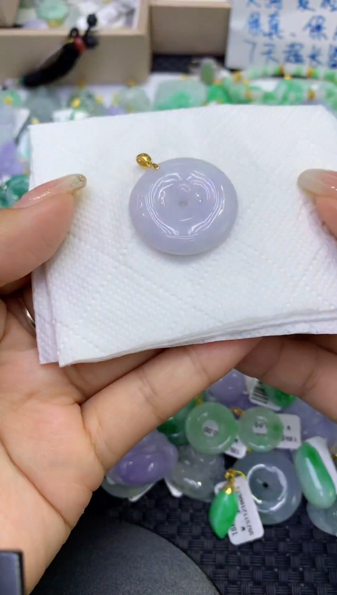 颈饰未镶嵌翡翠天然缅甸A货翡翠