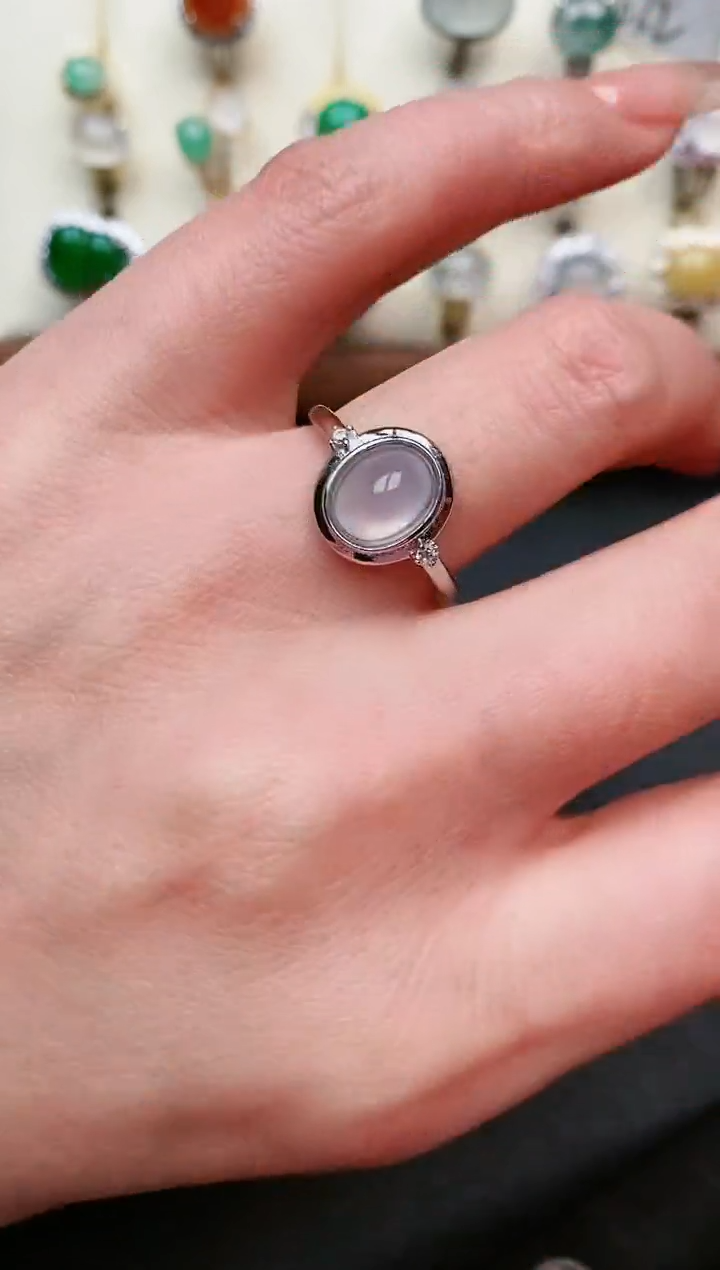 【闪购商品】翡翠戒指银S925镶嵌....