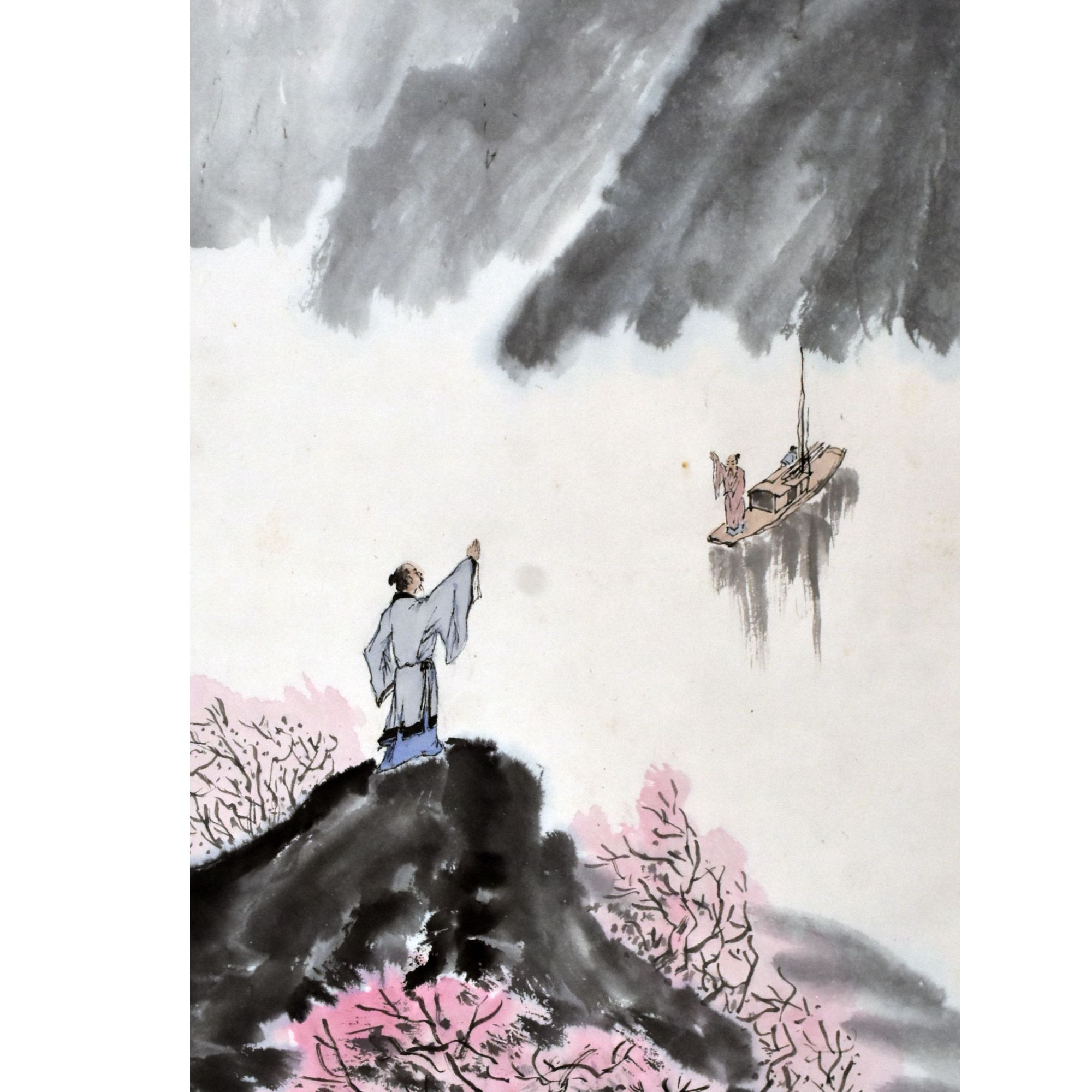 HM0803 李白诗意图 68×44cm 纸本立轴 2.7平尺