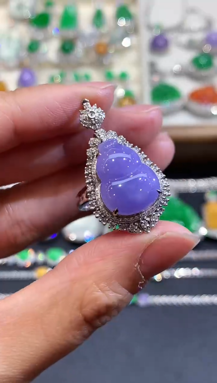 【闪购商品】翡翠戒指18K金镶嵌1136  