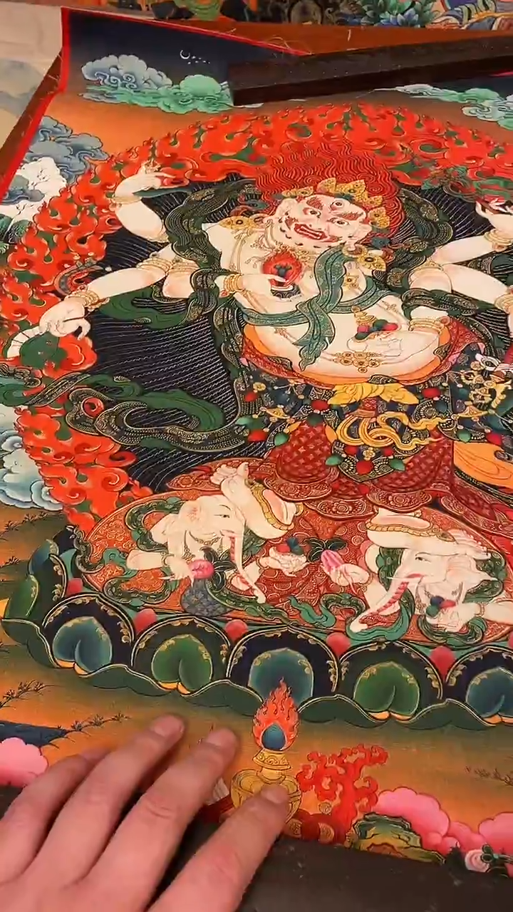 装裱画精美唐卡tk16038