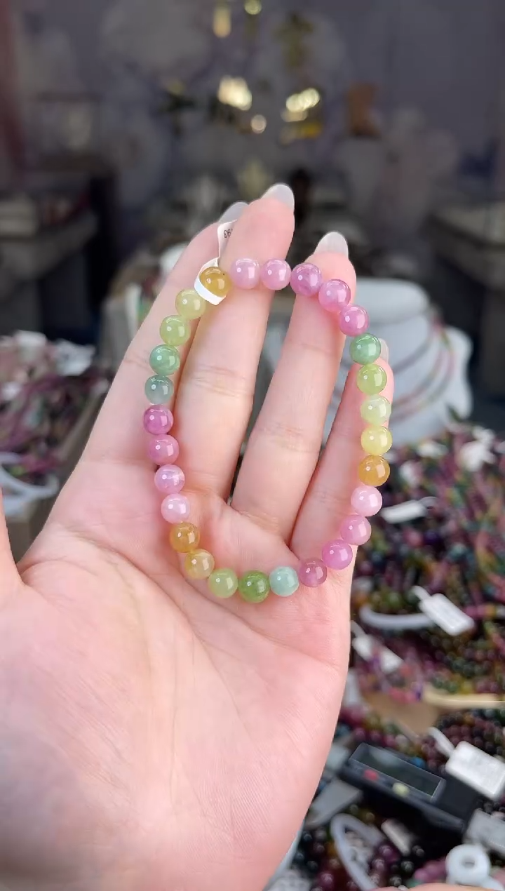 【闪购商品】/未镶嵌碧玺6mm+碧玺单圈多样性发货