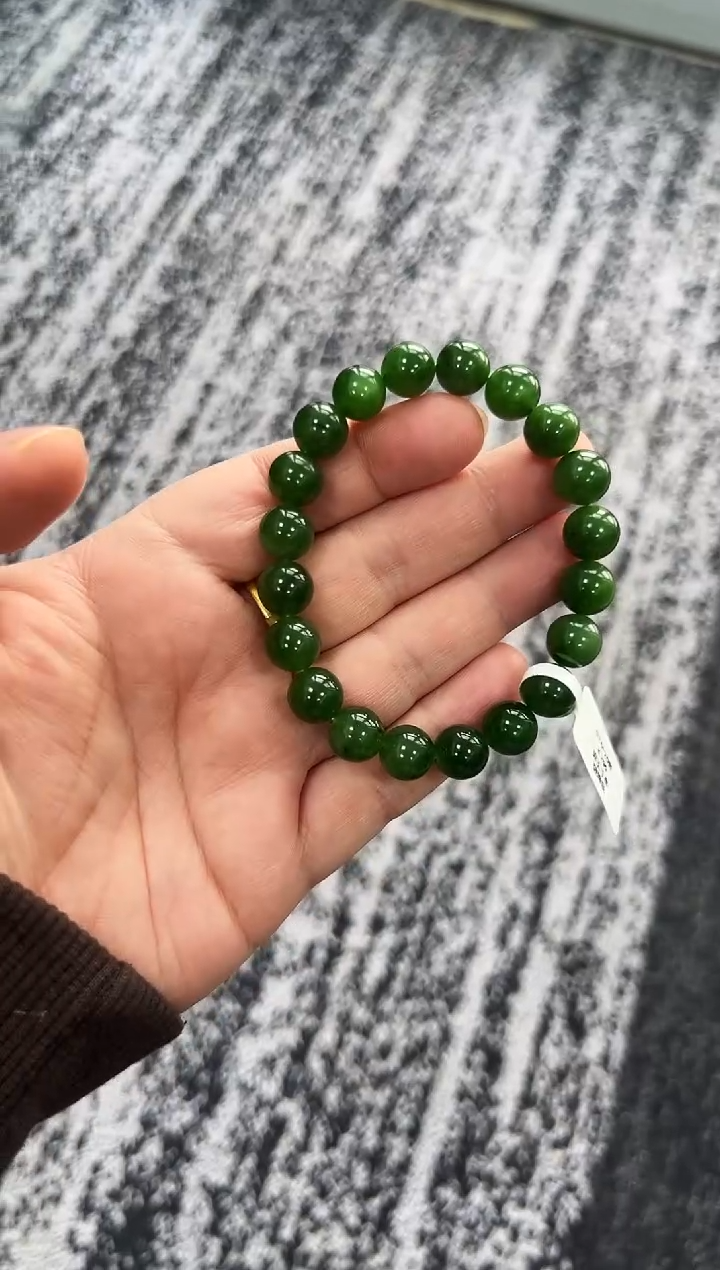 未镶嵌手串和田玉用****4碧玉手串卡10