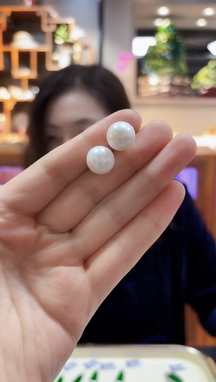 【闪购商品】淡水珍珠耳饰合金耳钉 12