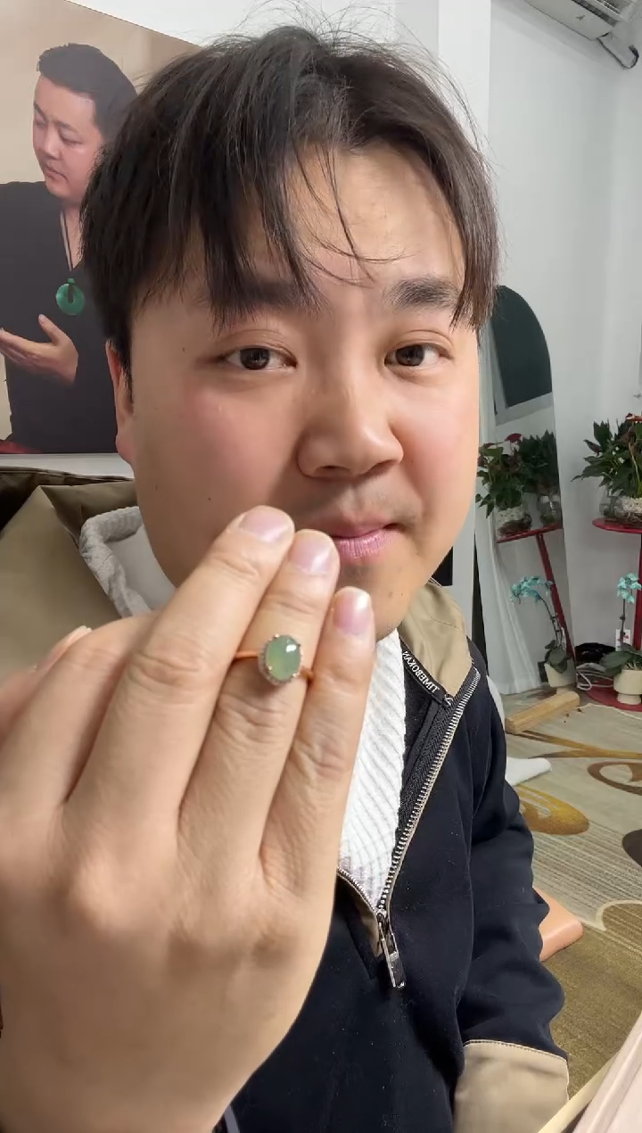 【闪购商品】翡翠戒指银S925镶嵌戒指