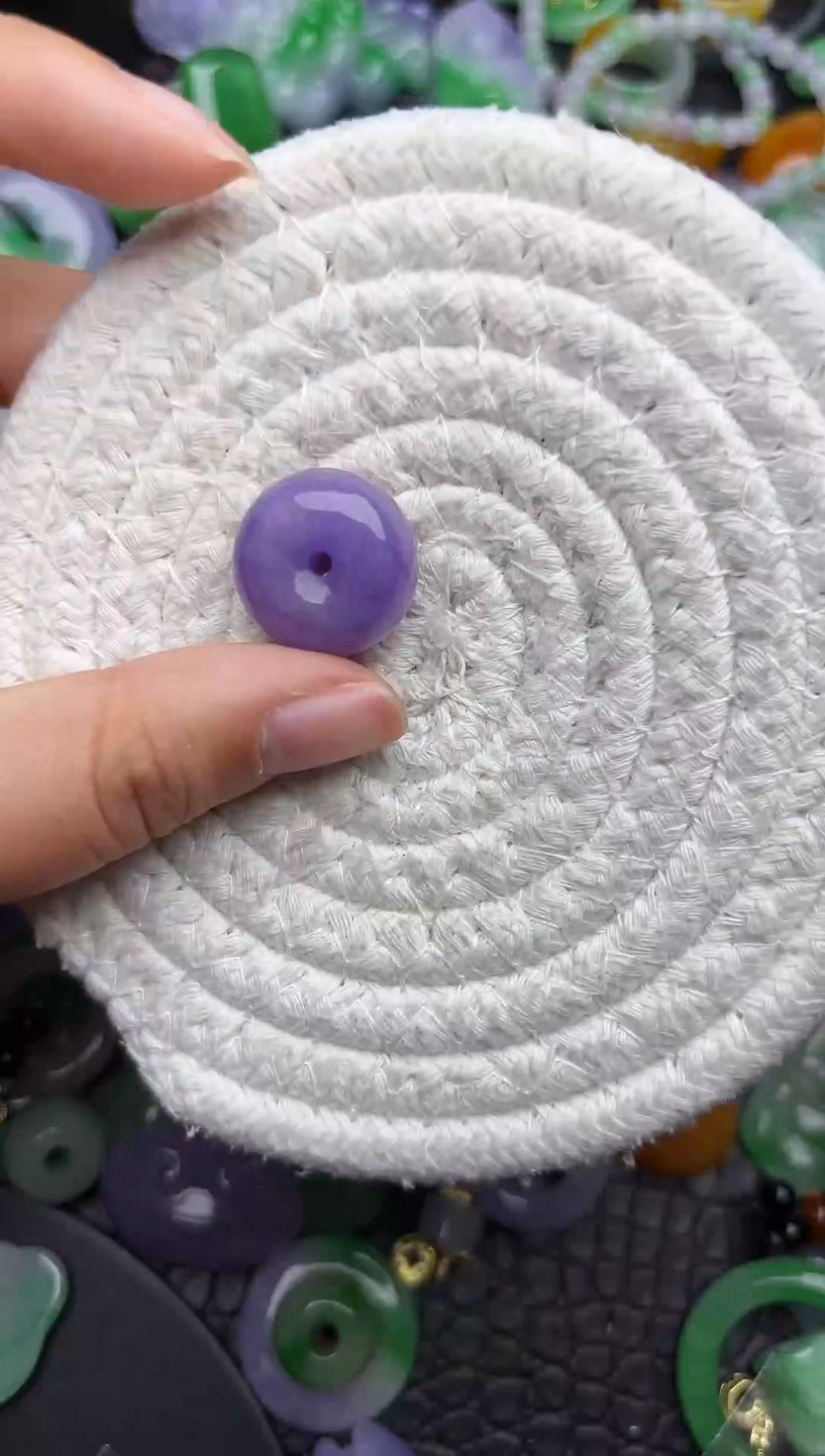 颈饰未镶嵌翡翠缅甸翡翠吊坠