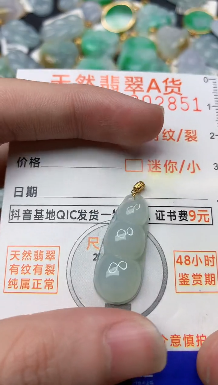 【闪购商品】翡翠颈饰18K金镶嵌3............