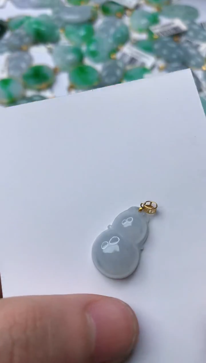 【闪购商品】翡翠颈饰18K金镶嵌86.........