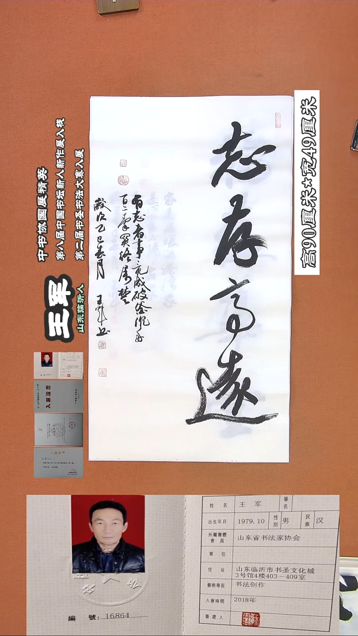 【闪购商品】书法93王军书法作品