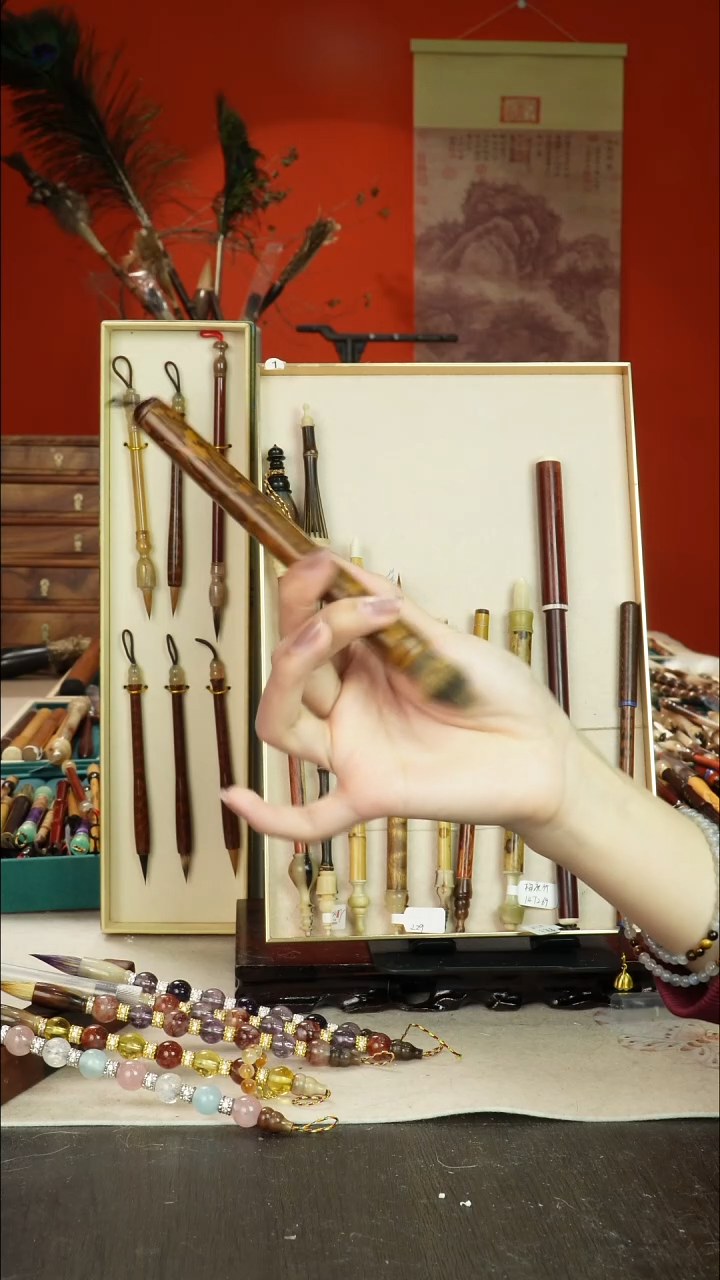 172号闪孤品高货毛笔链接 清水试笔 蘸墨不退