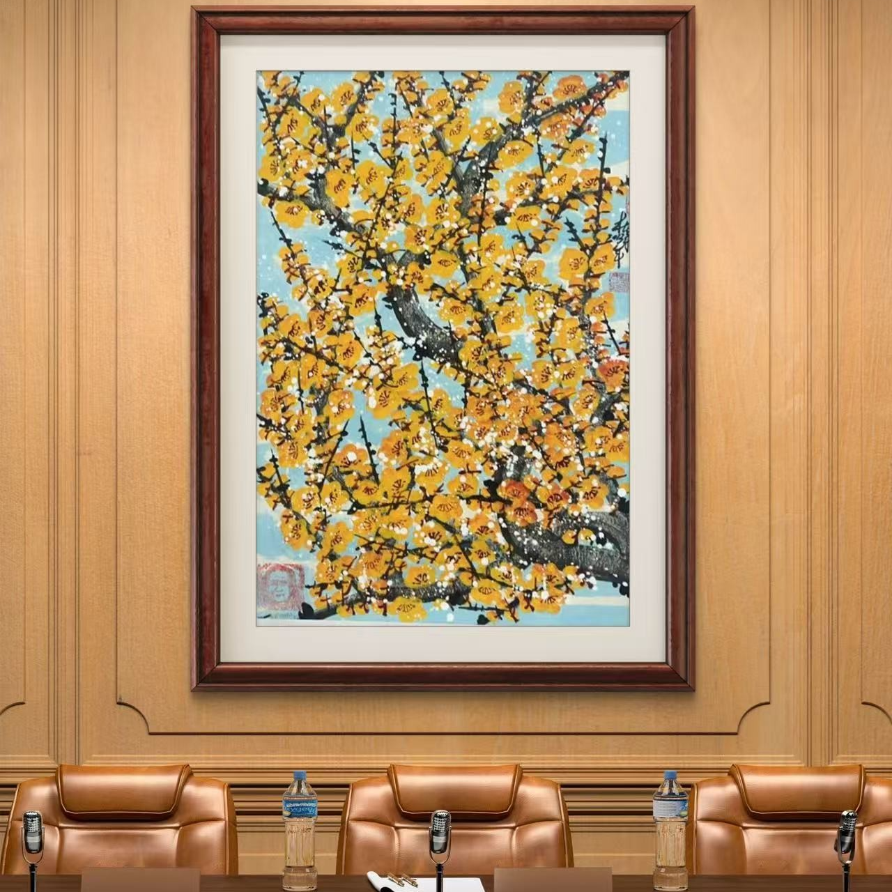 橱窗展示/山艺文化/ 杜宝才老师/宣纸国画/带证书（展示)