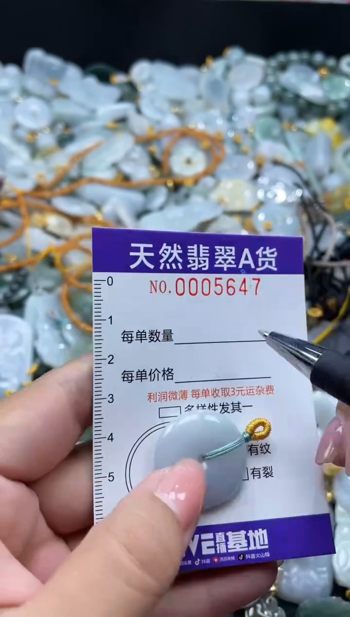 翡翠未镶嵌颈饰05647