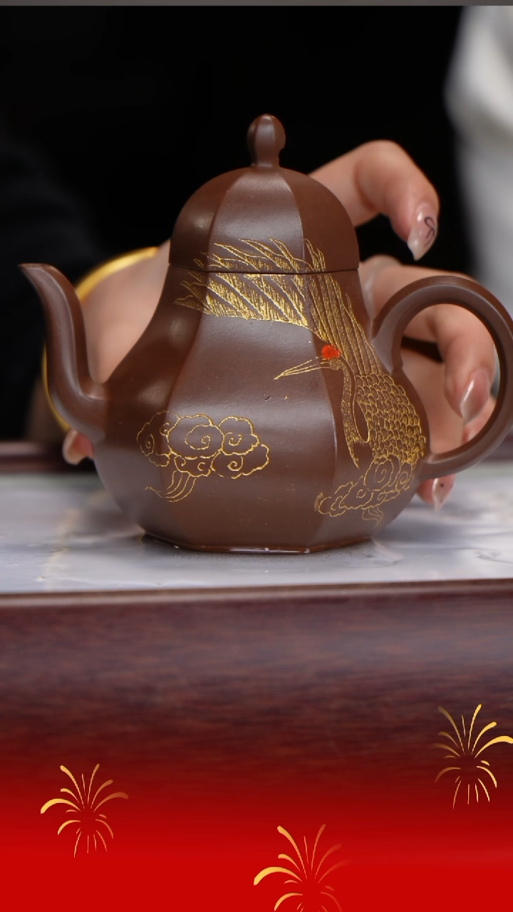【闪购商品】紫砂茶壶杨建英/紫泥/思亭/240cc