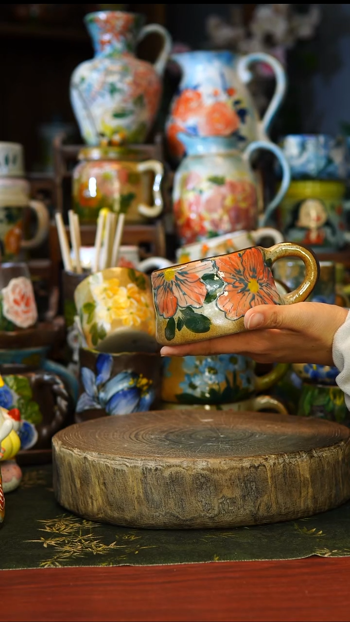 陶瓷51景德镇手工手绘釉下彩