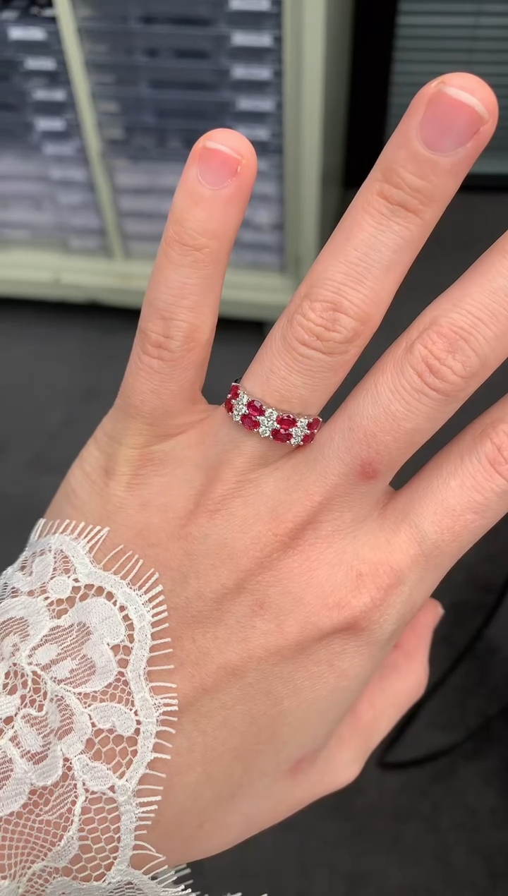 【闪购商品】红宝石戒指18K金镶嵌1.3ct红宝石戒指