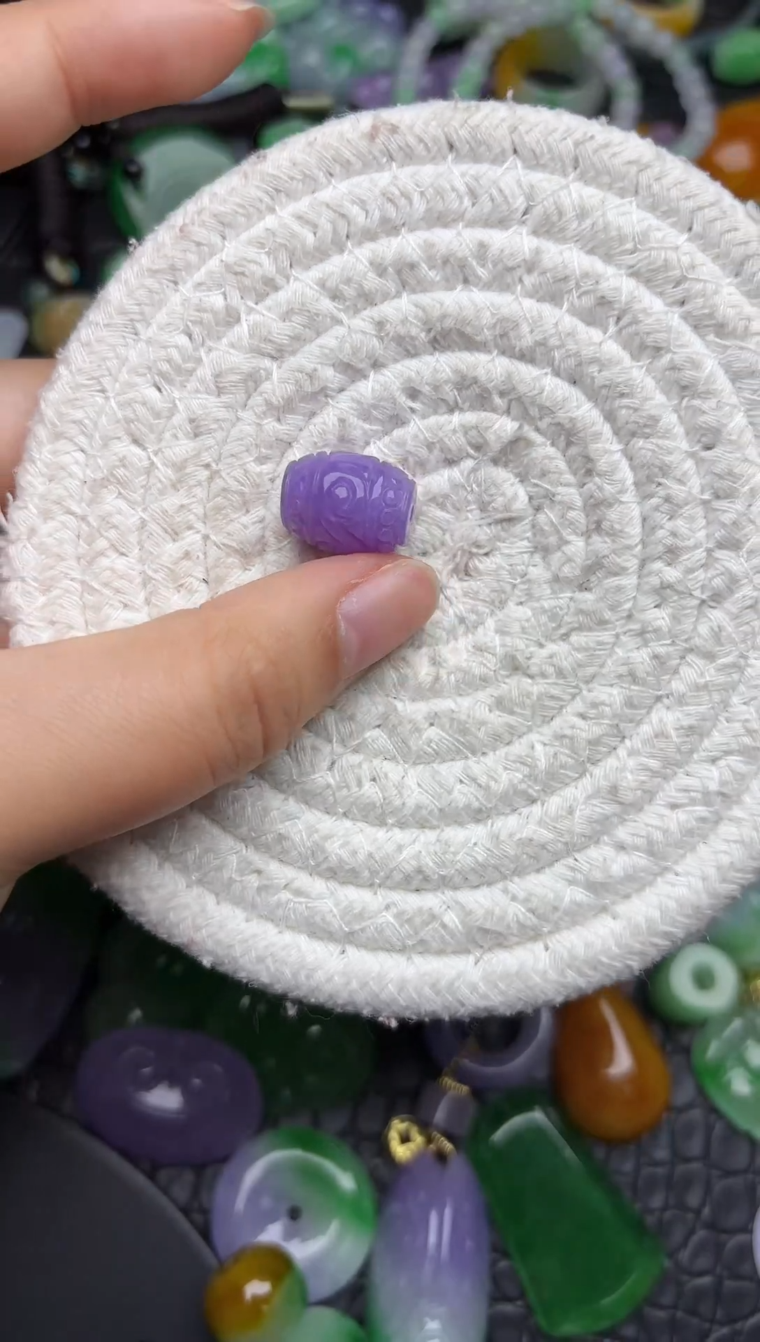 颈饰未镶嵌翡翠缅甸翡翠吊坠