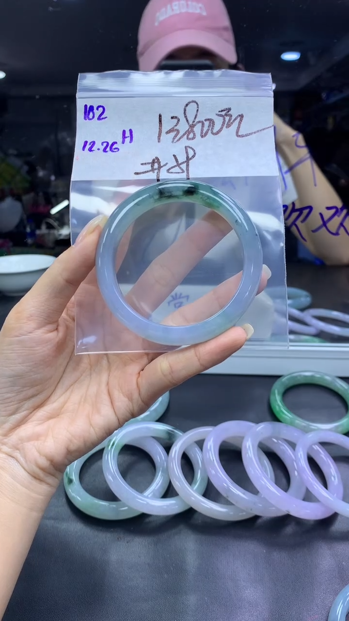 未镶嵌定制翡翠102手镯59+13800元+拍一发一