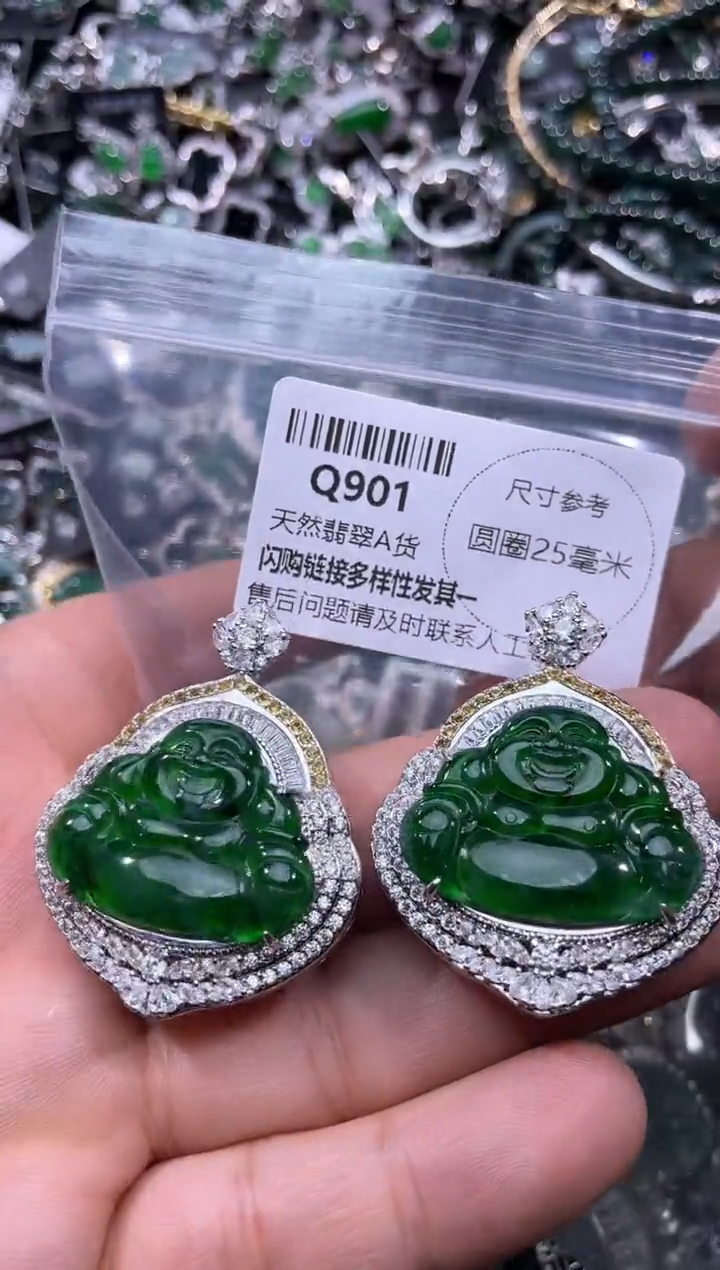 【闪购商品】翡翠颈饰未镶嵌Q901基地 多样性发其一