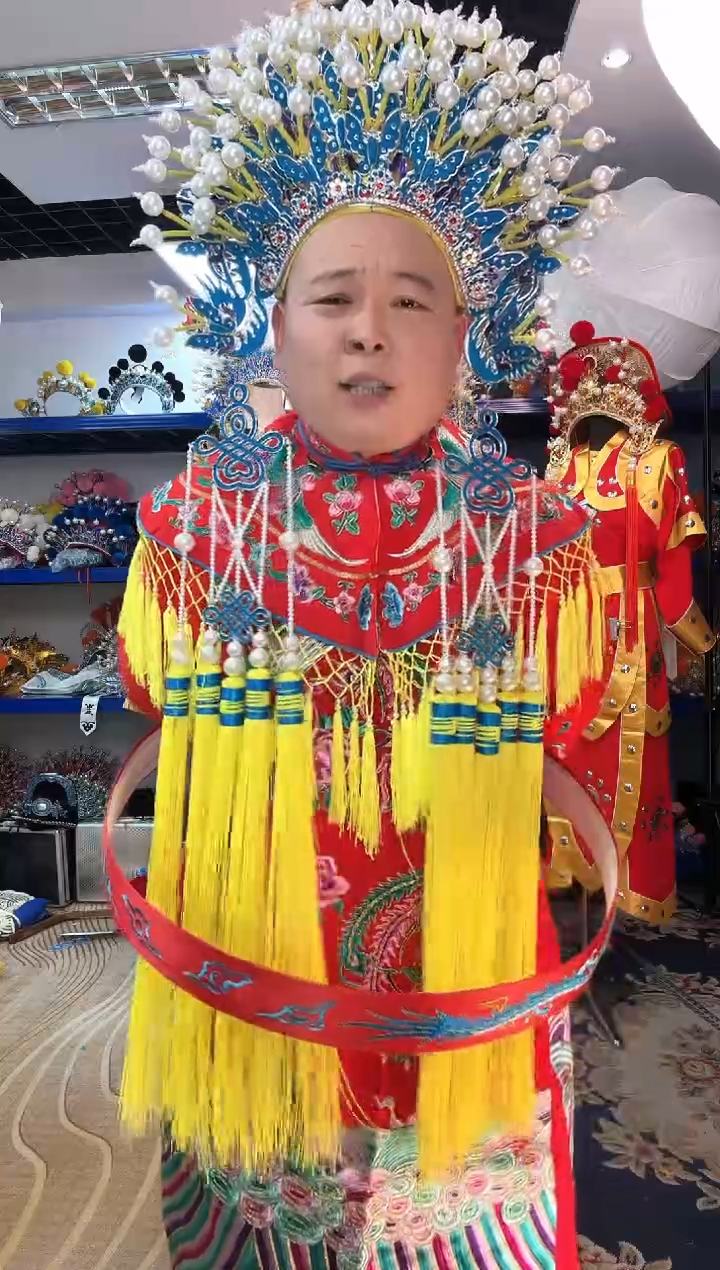 豪*戏曲花旦彩鞋46码