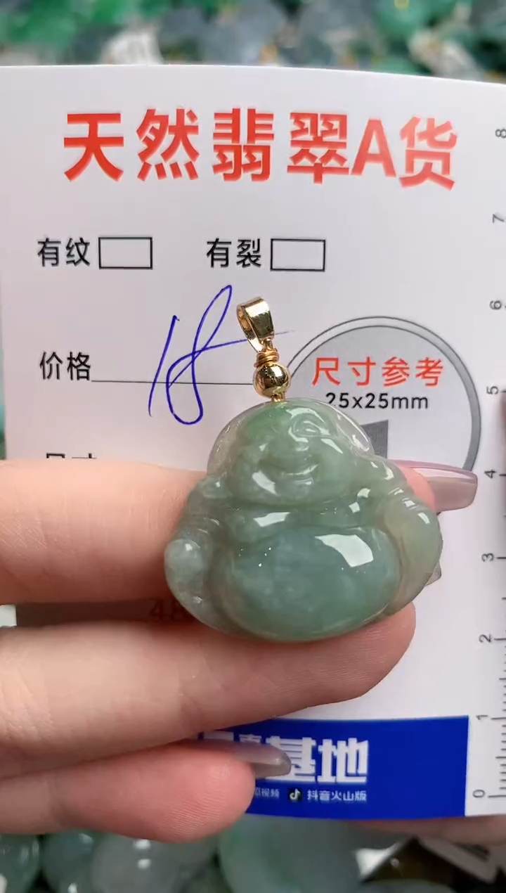 翡翠未镶嵌颈饰23001404