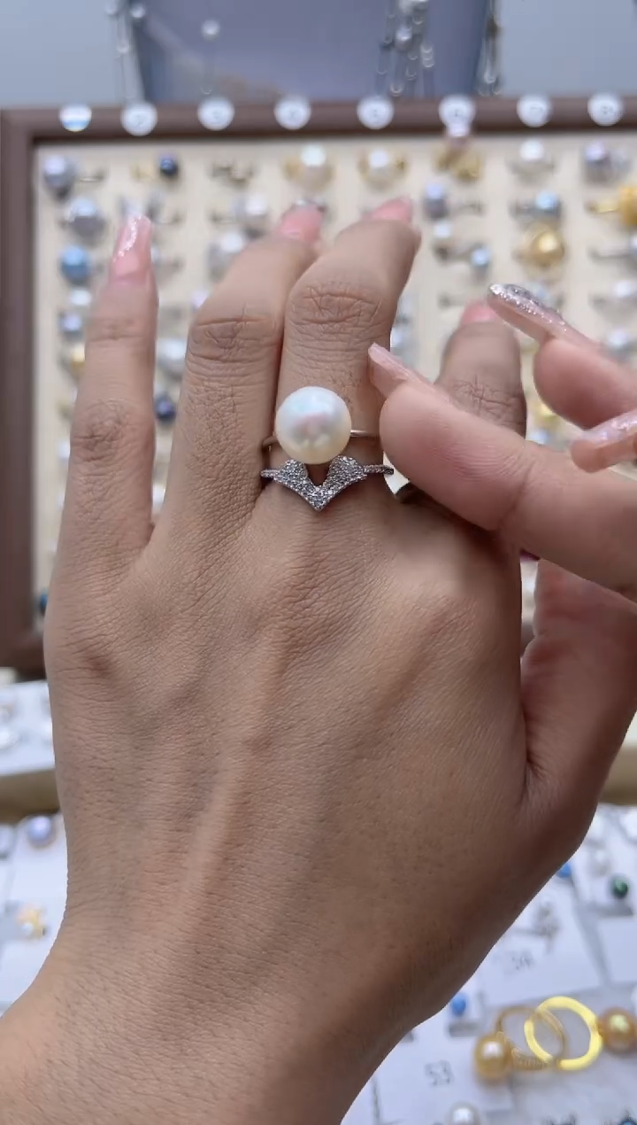 【闪购商品】淡水珍珠戒指合金79