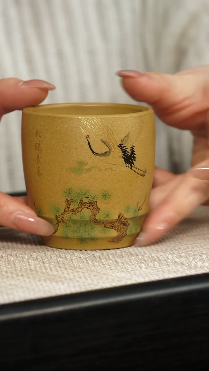 茶壶紫砂【P003】松鹤主人杯  TG