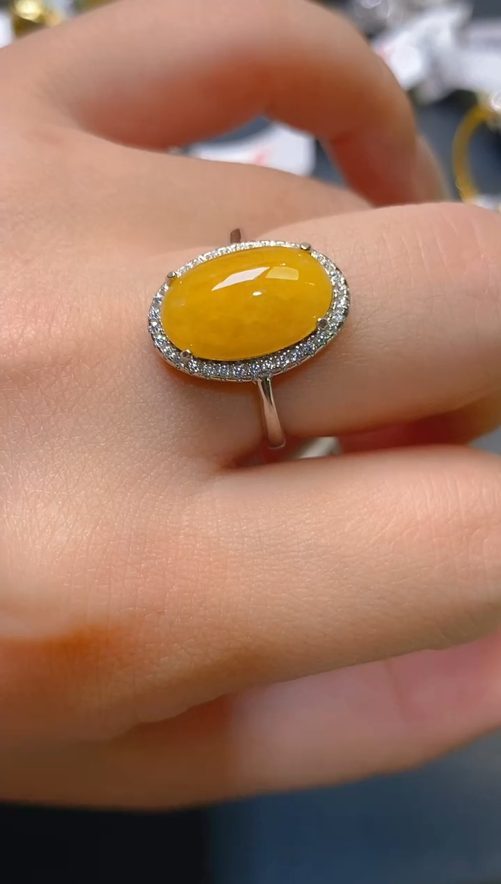 【闪购商品】翡翠耳饰银S925镶嵌天然A货翡翠1