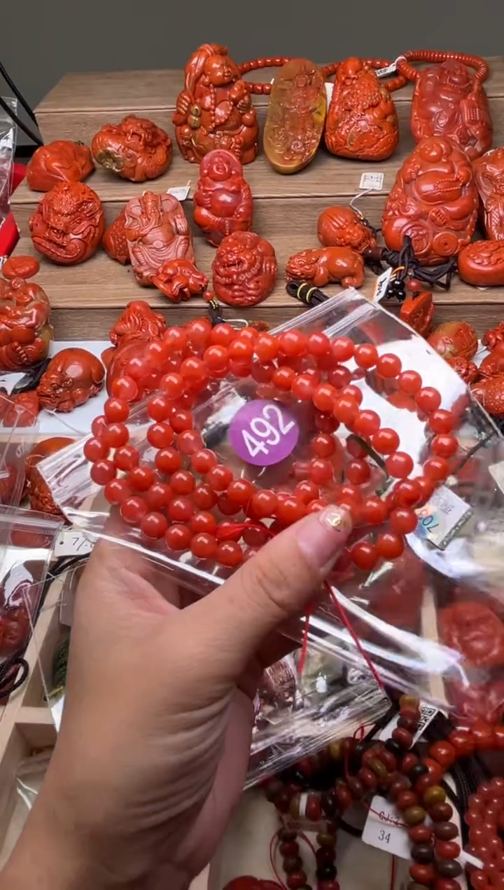 【闪购商品】南红玛瑙珠宝奇石合金492-7+