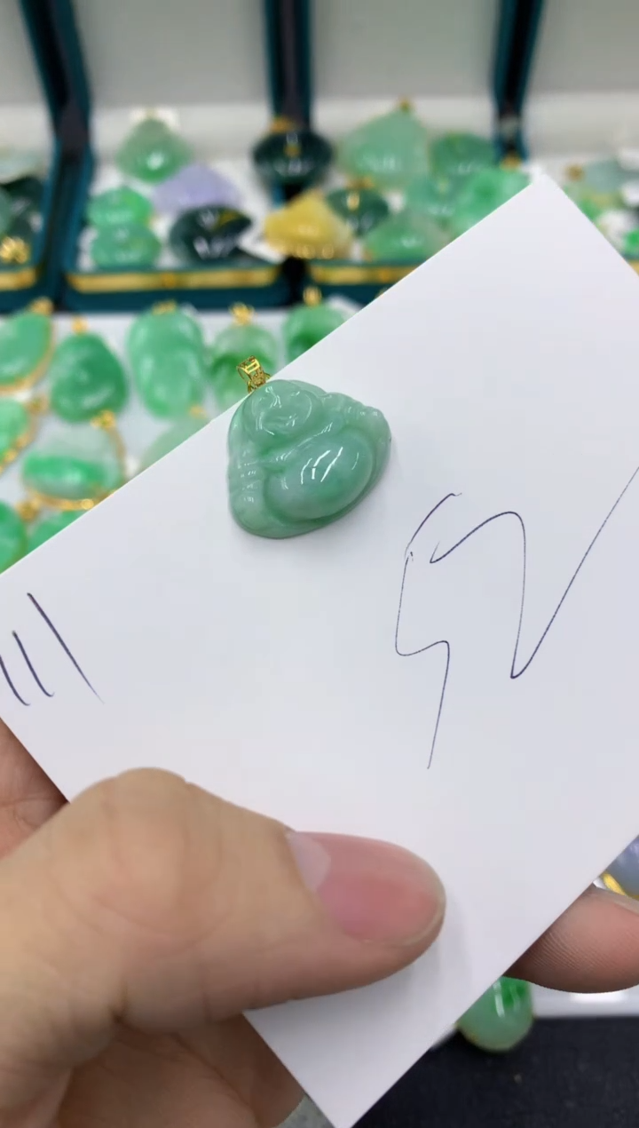 【闪购商品】翡翠颈饰18K金镶嵌号链接11111