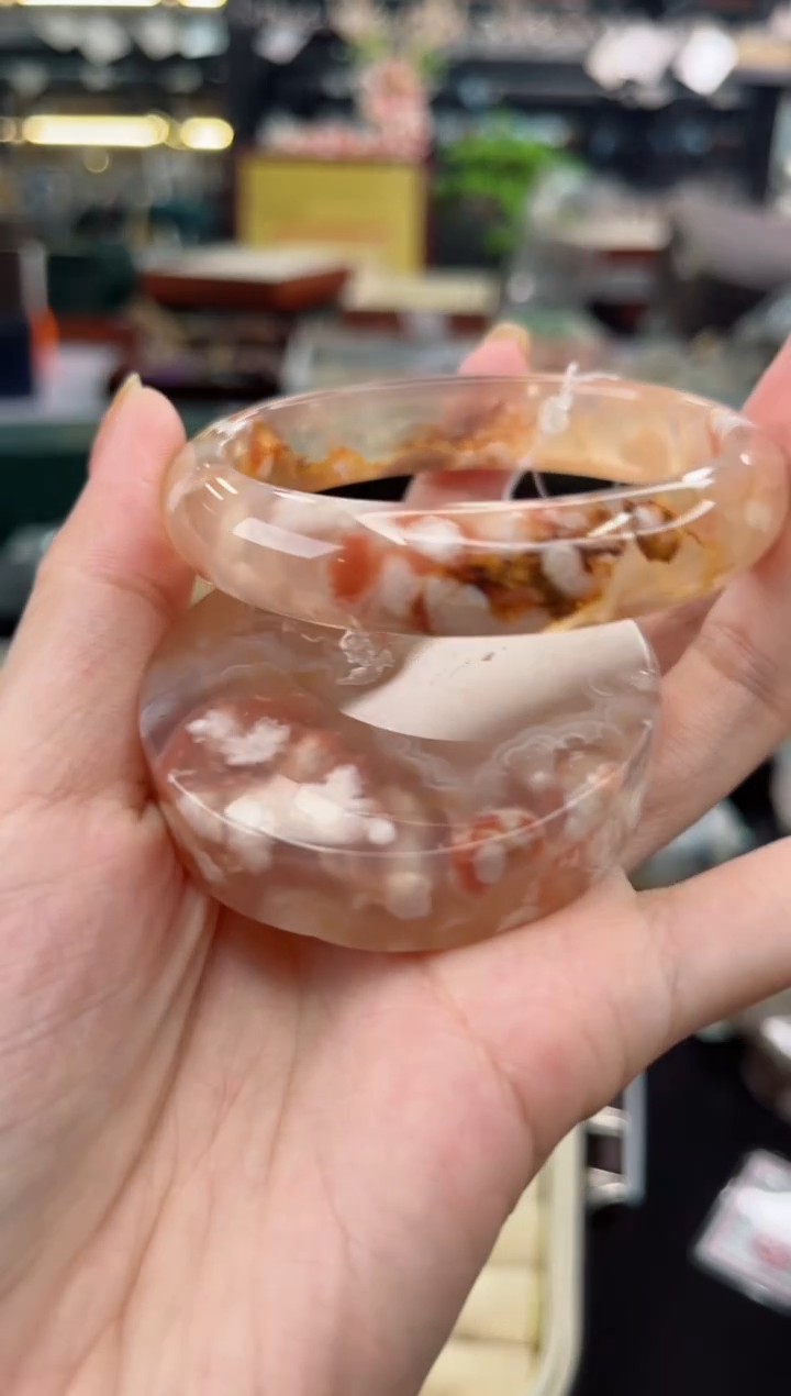 【闪购商品】石英质玉手镯未镶嵌56圈口（赠品镯心）656898