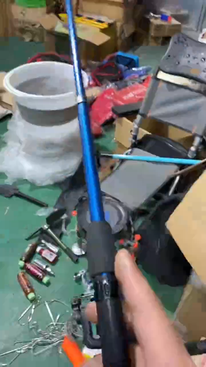 一米多小海竿冰钓杆颜色随机微瑕