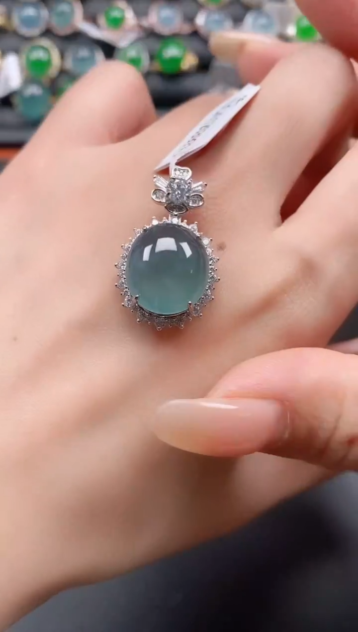 银S925镶嵌戒指翡翠1111