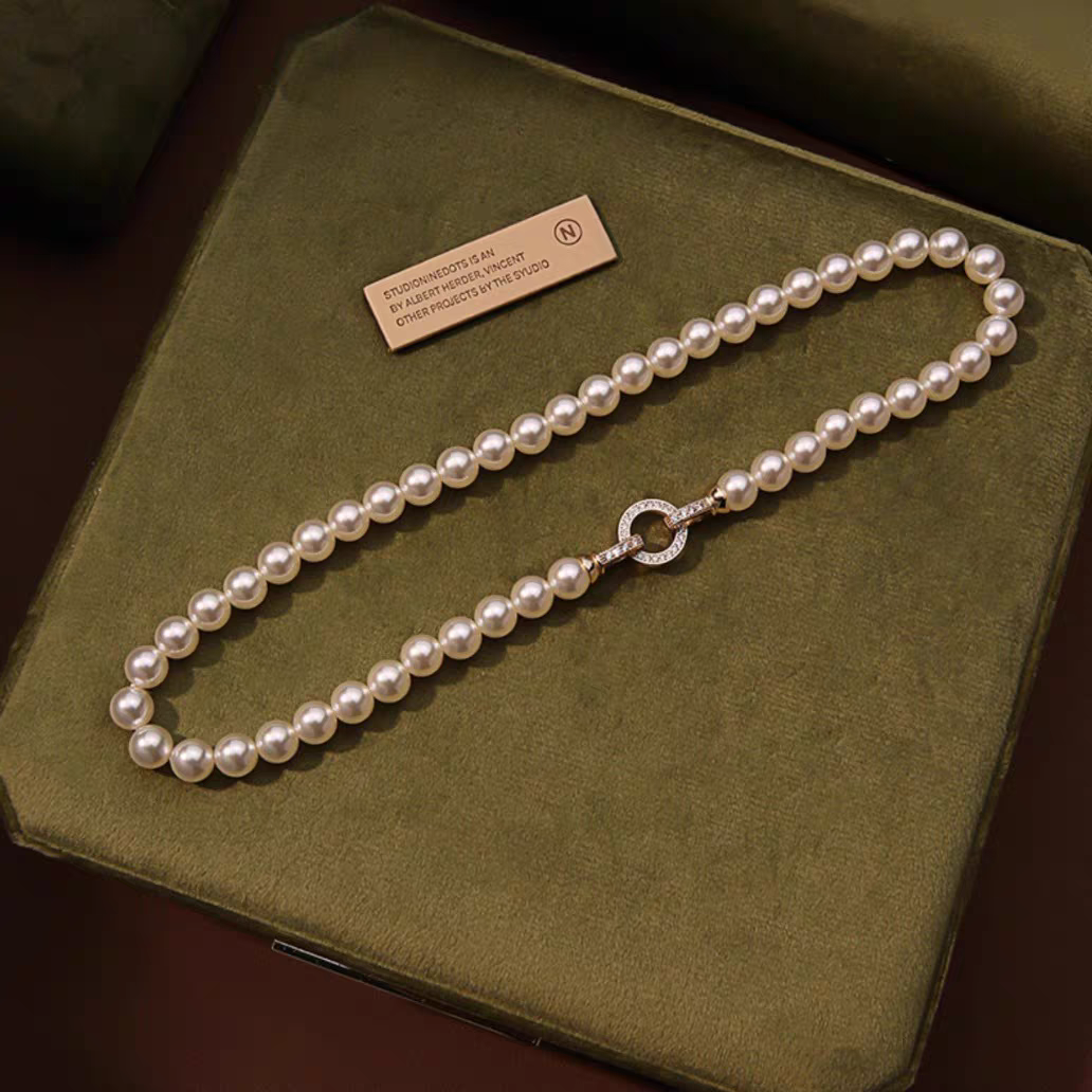 轻奢重工时尚深海母贝珠8m珠项链 XL147