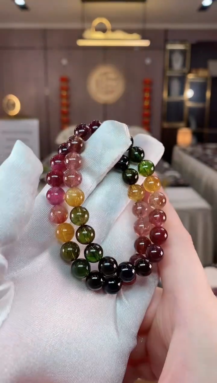 【闪购商品】碧玺单圈手串9mm+未镶嵌（多样性发一条）
