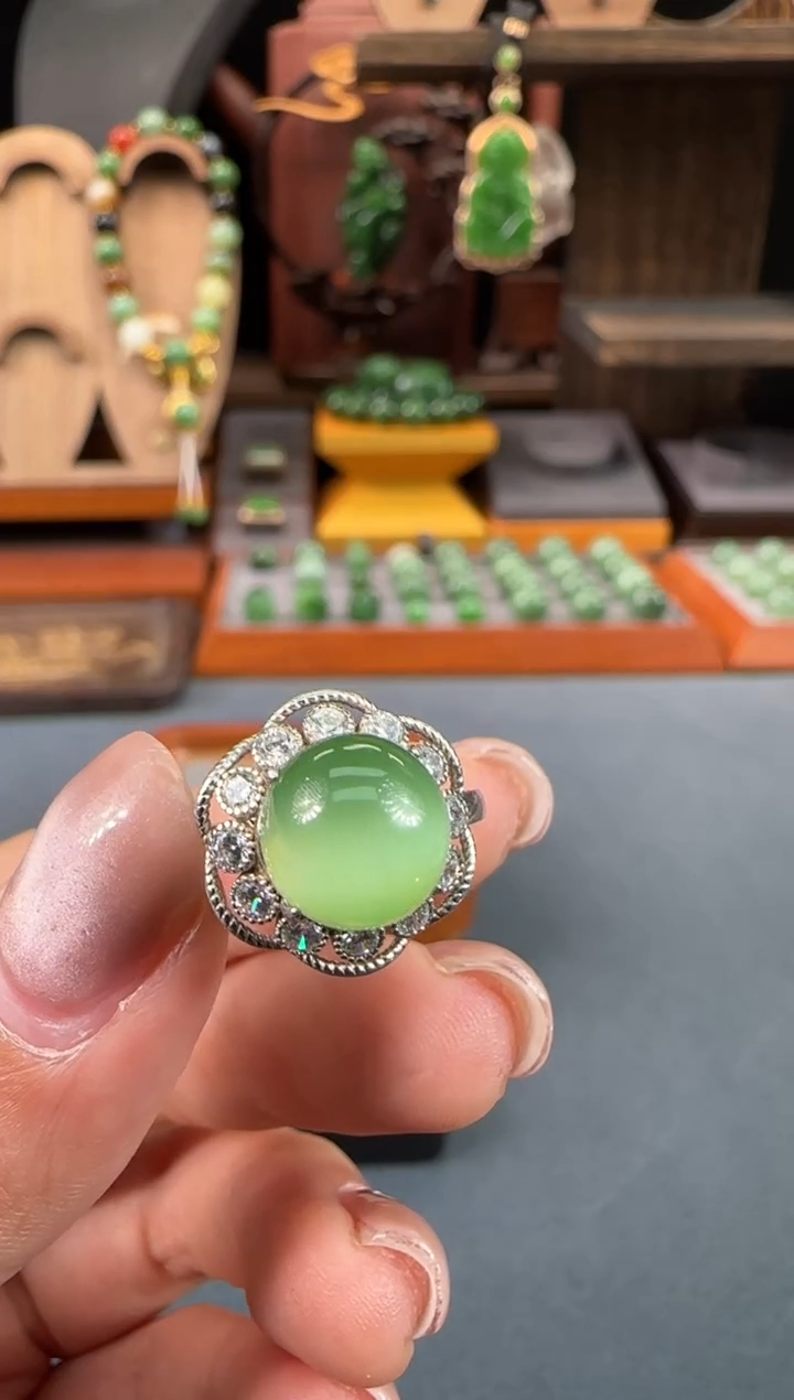 【闪购商品】和田玉吊坠银S925镶嵌1