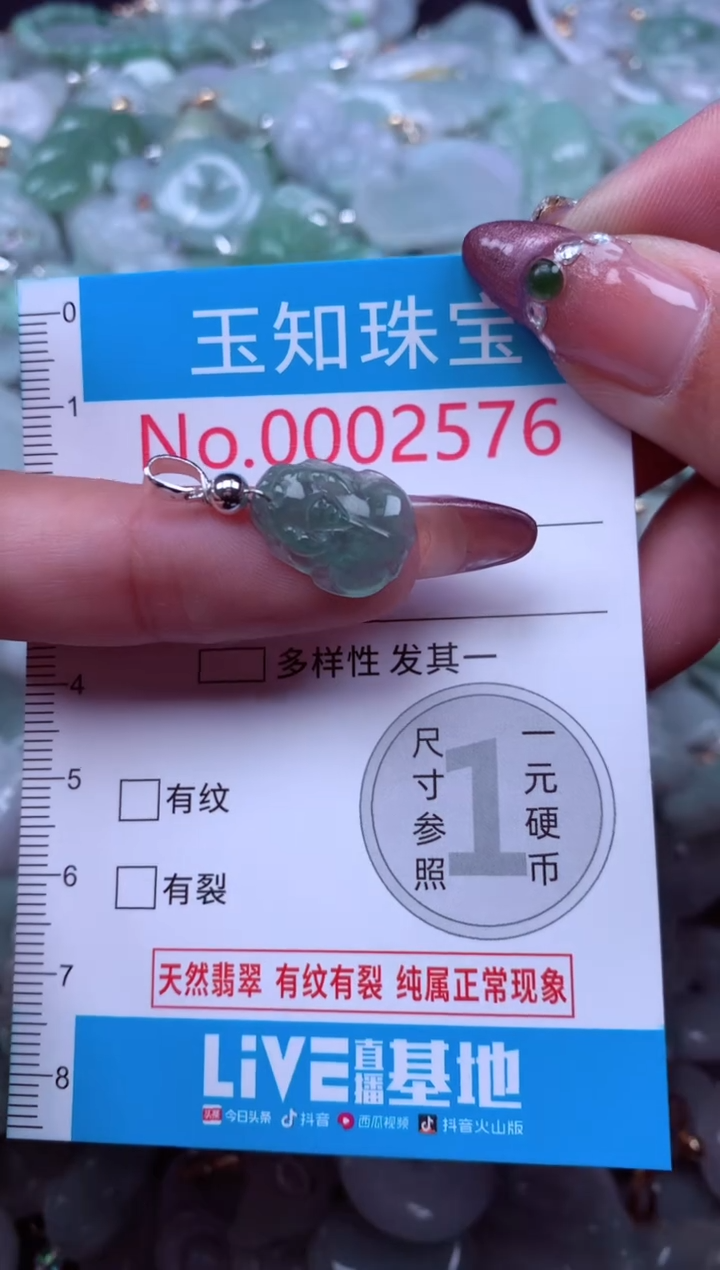 吊坠(不含链)未镶嵌翡翠2576