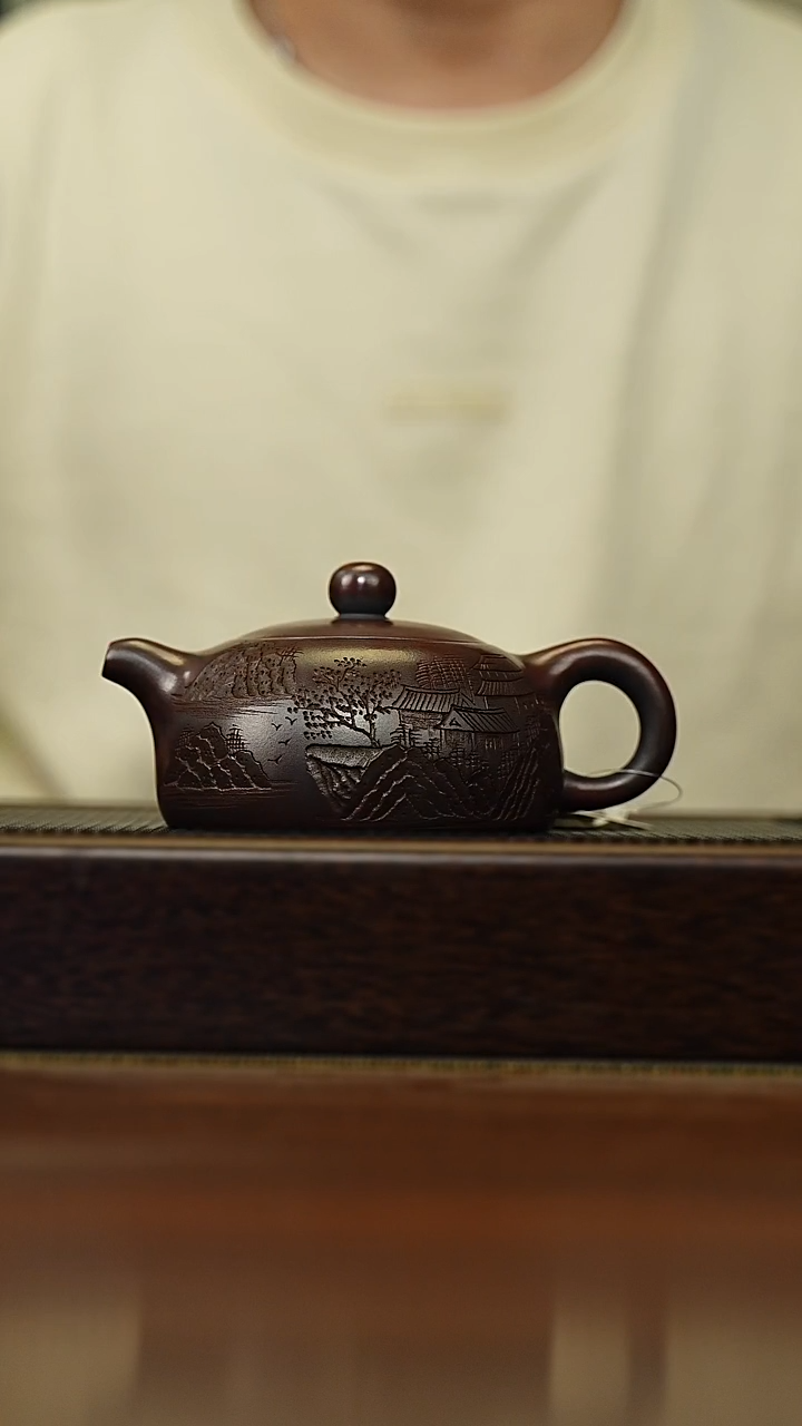 茶壶紫砂宜兴原矿 手工 紫砂壶容量260CC